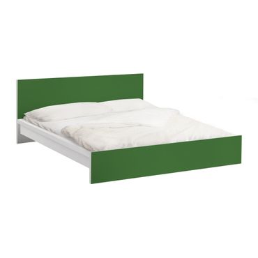 Möbelfolie für IKEA Malm Bett niedrig 180x200cm - Klebefolie Colour Dark Green