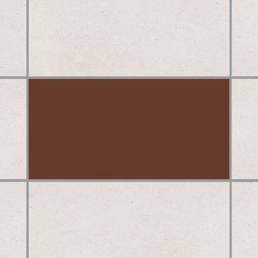 Fliesenaufkleber - Colour Chocolate Braun