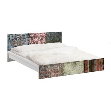 Möbelfolie für IKEA Malm Bett niedrig 180x200cm - Klebefolie Old Patterns
