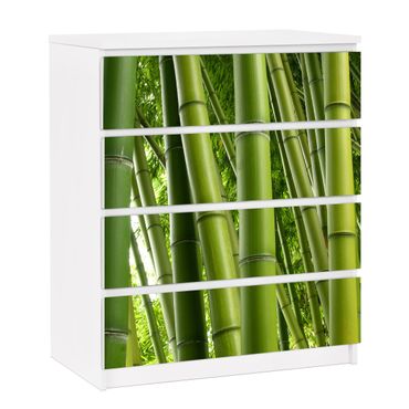 Möbelfolie für IKEA Malm Kommode - selbstklebende Folie Bamboo Trees No.1