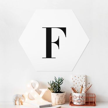 Hexagon Bild Forex - Buchstabe Serif Weiß F