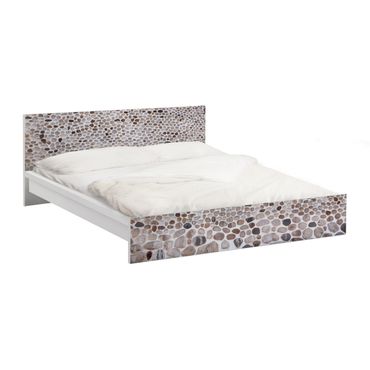 Möbelfolie für IKEA Malm Bett niedrig 160x200cm - Klebefolie Andalusische Steinmauer