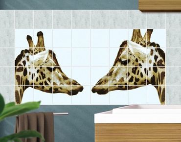 Fliesenbild - Giraffes In Love