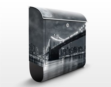 Wandbriefkasten - Manhattan Mysteries - Briefkasten Grau