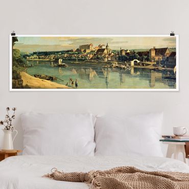 Poster - Bernardo Bellotto - Blick auf Pirna - Panorama Querformat