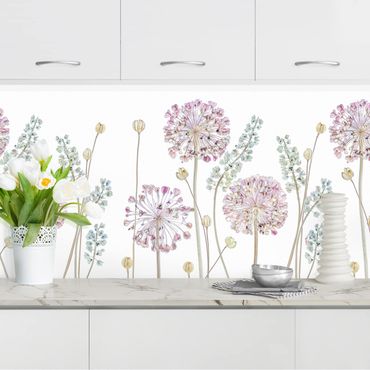 Küchenrückwand - Allium Illustration II