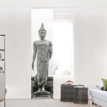 Schiebegardinen Set - Buddha Statue - Flächenvorhänge