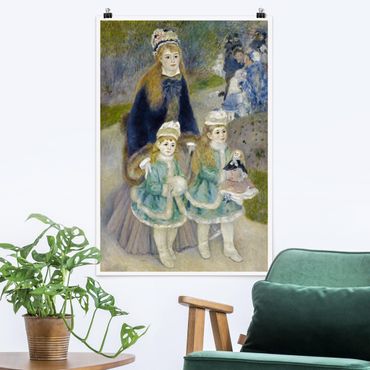 Poster - Auguste Renoir - Mutter und Kinder - Hochformat 3:2
