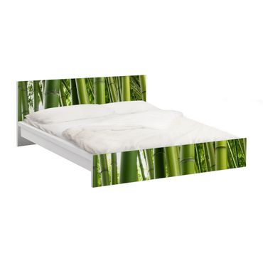 Möbelfolie für IKEA Malm Bett niedrig 180x200cm - Klebefolie Bamboo Trees No.1
