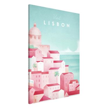 Magnettafel - Reiseposter - Lissabon - Memoboard Hochformat 3:2