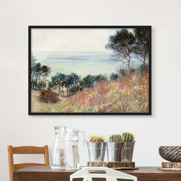 Bild mit Rahmen - Claude Monet - Küste Varengeville - Querformat 3:4