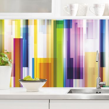 Küchenrückwand - Rainbow Cubes II