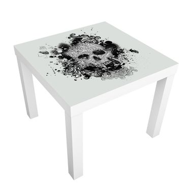 Möbelfolie für IKEA Lack - Klebefolie Skull