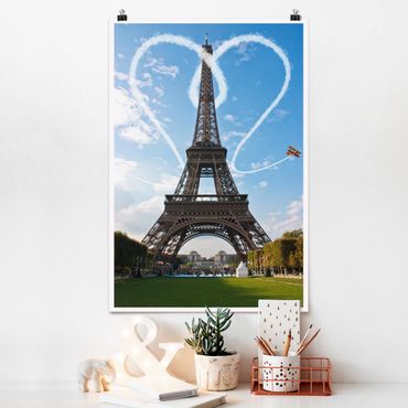 Poster - Paris - City of Love - Hochformat 3:2