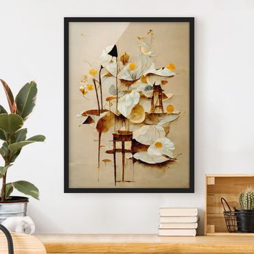 Tavla med ram - Abstract Bouquet
