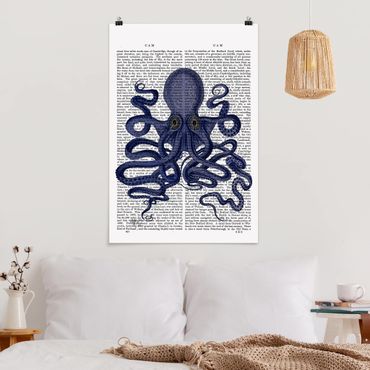 Poster - Tierlektüre - Oktopus - Hochformat 3:2