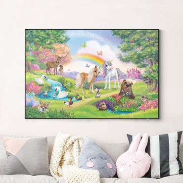 Utbytbar tavla - Animal Club International - Magical Forest With Unicorn