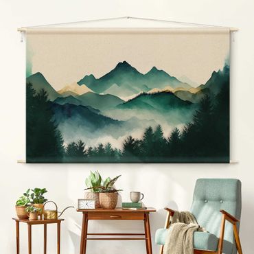 Gobeläng - Mountainous Watercolour Landscape