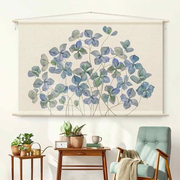 Gobeläng - Blue Hydrangea Flowers