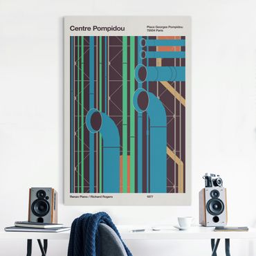 Akustiktavla - Centre Pompidou - Poster