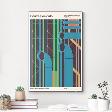 Utbytbar tavla - Centre Pompidou - Poster