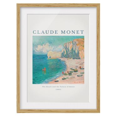 Tavla med ram - Claude Monet - The Beach