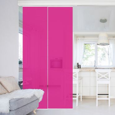 Schiebegardinen Set Unifarben - Colour Pink