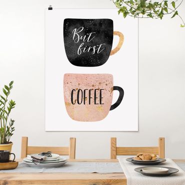 Poster - But First, Coffee - Hochformat 4:3