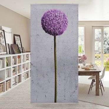 Raumteiler - Allium Kugel-Blüten 250x120cm
