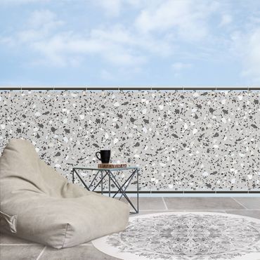 Insynsskydd för balkong - Detailed Terrazzo Pattern Massa