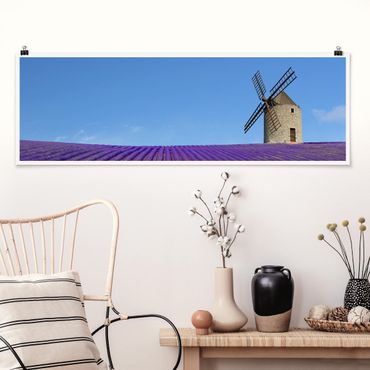 Poster - Lavendelduft in der Provence - Panorama Querformat