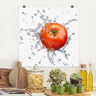 Poster - Frische Tomate - Quadrat 1:1