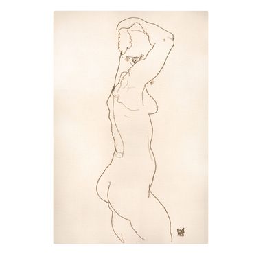 Canvastavla - Egon Schiele - Female Nude