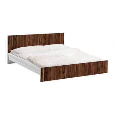 Möbelfolie für IKEA Malm Bett niedrig 160x200cm - Klebefolie Santos Palisander