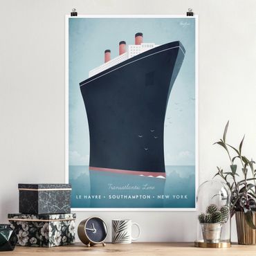 Poster - Reiseposter - Kreuzfahrtschiff - Hochformat 3:2