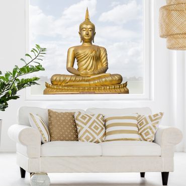 Fensterfolie - Fenstersticker - Goldener Buddha