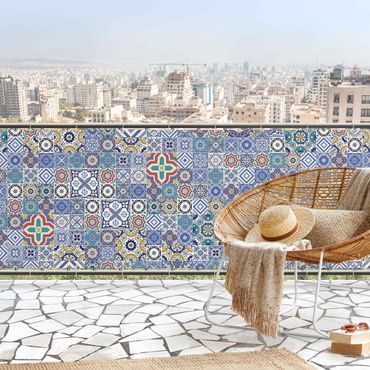 Insynsskydd för balkong - Tiled Wall - Ornate Portuguese Tiles