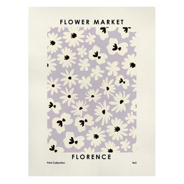 Canvastavla - Flower Market Florence