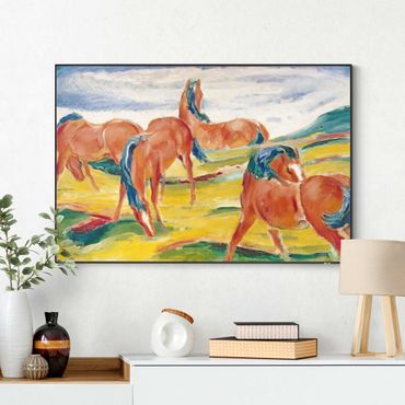 Utbytbar tavla - Franz Marc - Grazing Horses