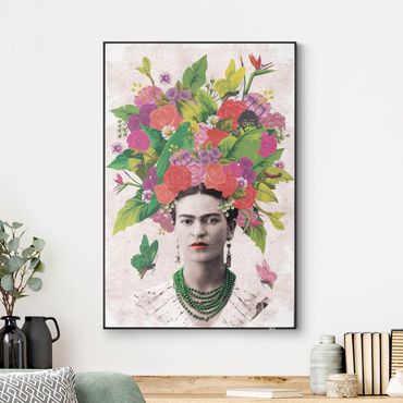 Utbytbar tavla - Frida Kahlo - Flower Portrait