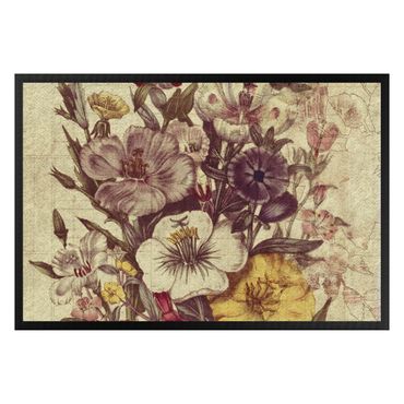 Fußmatte - Vintage Blumenstrauss II