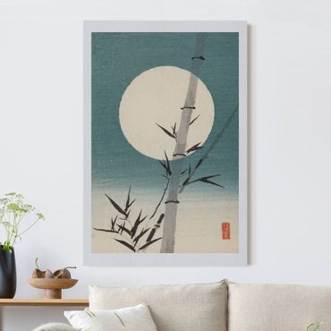 Akustiktavla - Japanese Drawing Bamboo And Moon
