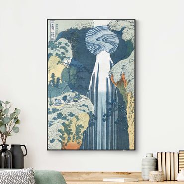 Utbytbar tavla - Katsushika Hokusai – The Waterfall Of Amida