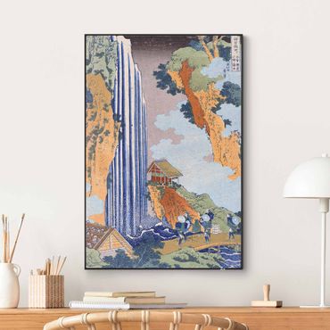 Utbytbar tavla - Katsushika Hokusai - Ono Waterfall