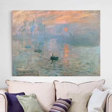 Leinwanddruck Claude Monet - Gemälde Impression (Sonnenaufgang) - Kunstdruck Quer 4:3 - Impressionismus