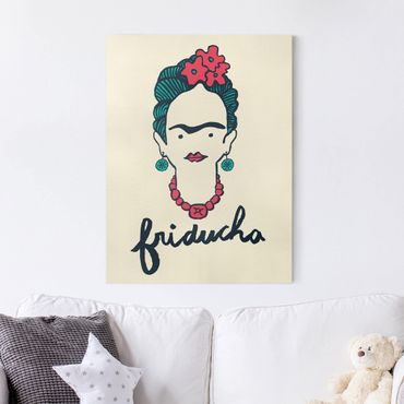 Leinwandbild - Frida Kahlo - Friducha - Hochformat 3:4
