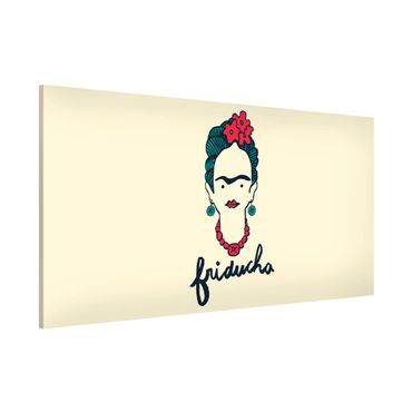 Magnettafel - Frida Kahlo - Friducha - Memoboard Panorama Querformat
