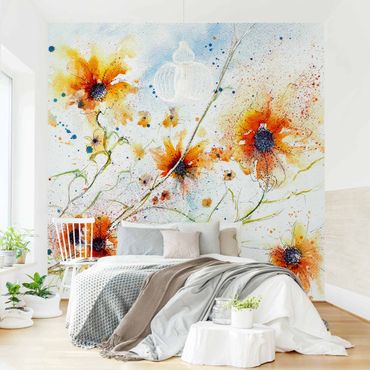 Fototapet - Painted Flowers