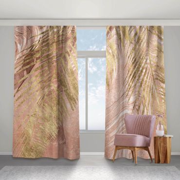 Gardiner - Palm Fronds In Pink And Gold III