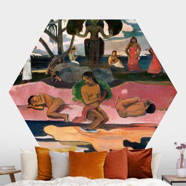 Hexagon Mustertapete selbstklebend - Paul Gauguin - Gottestag